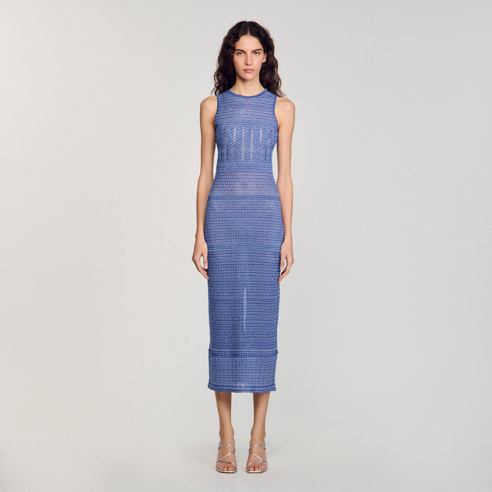 Sandro / Knit midi dress Royal Blue