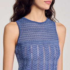 Sandro / Knit midi dress Royal Blue