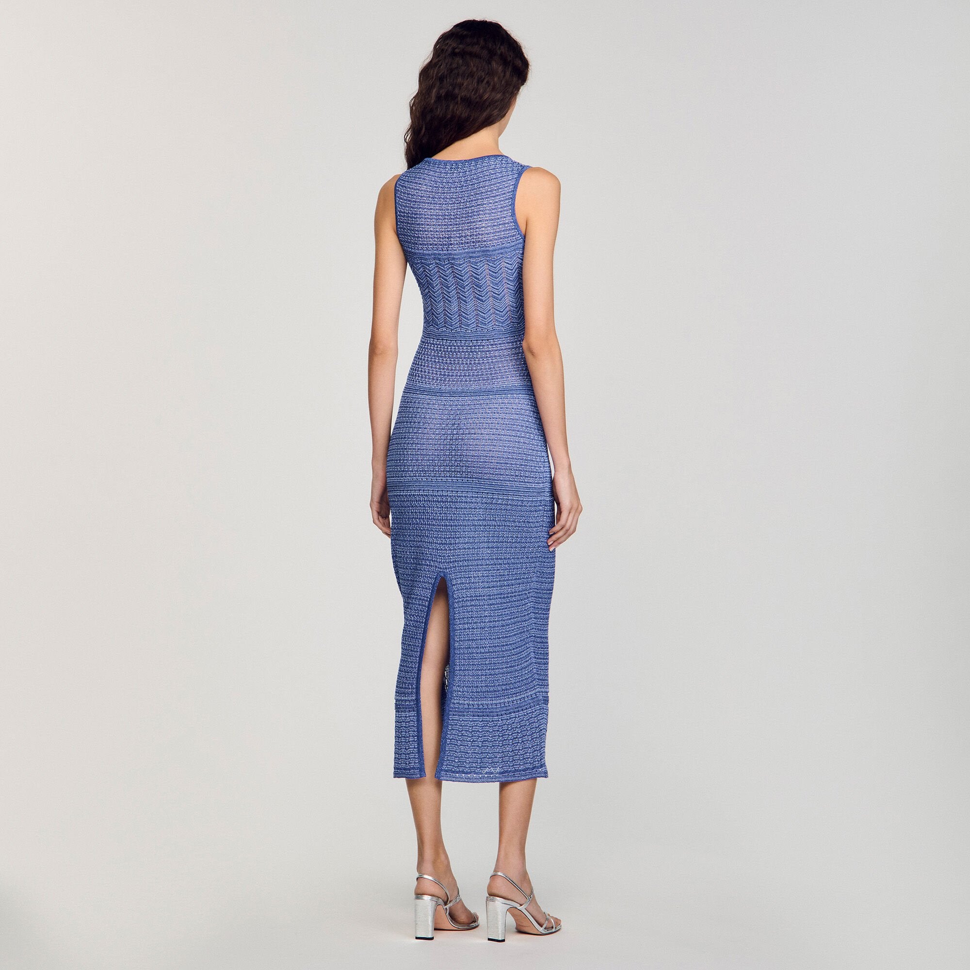 Sandro / Knit midi dress Royal Blue