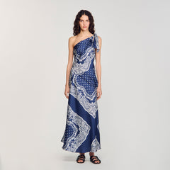 Sandro / Bandana-print maxi dress Blu / White