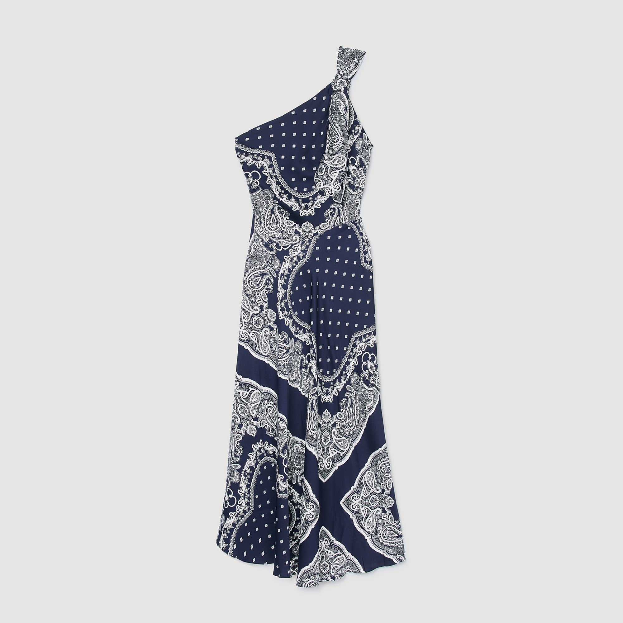 Sandro / Bandana-print maxi dress Blu / White