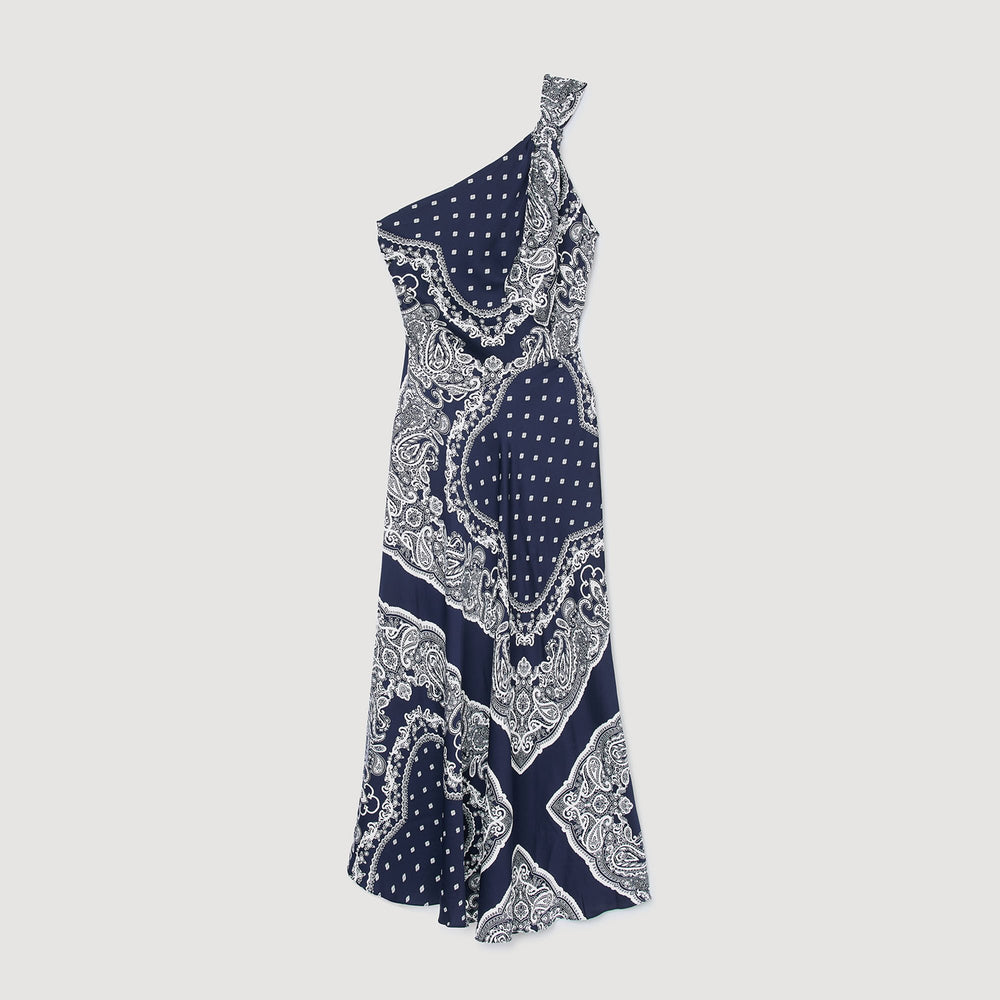 Sandro / Bandana-print maxi dress Blu / White