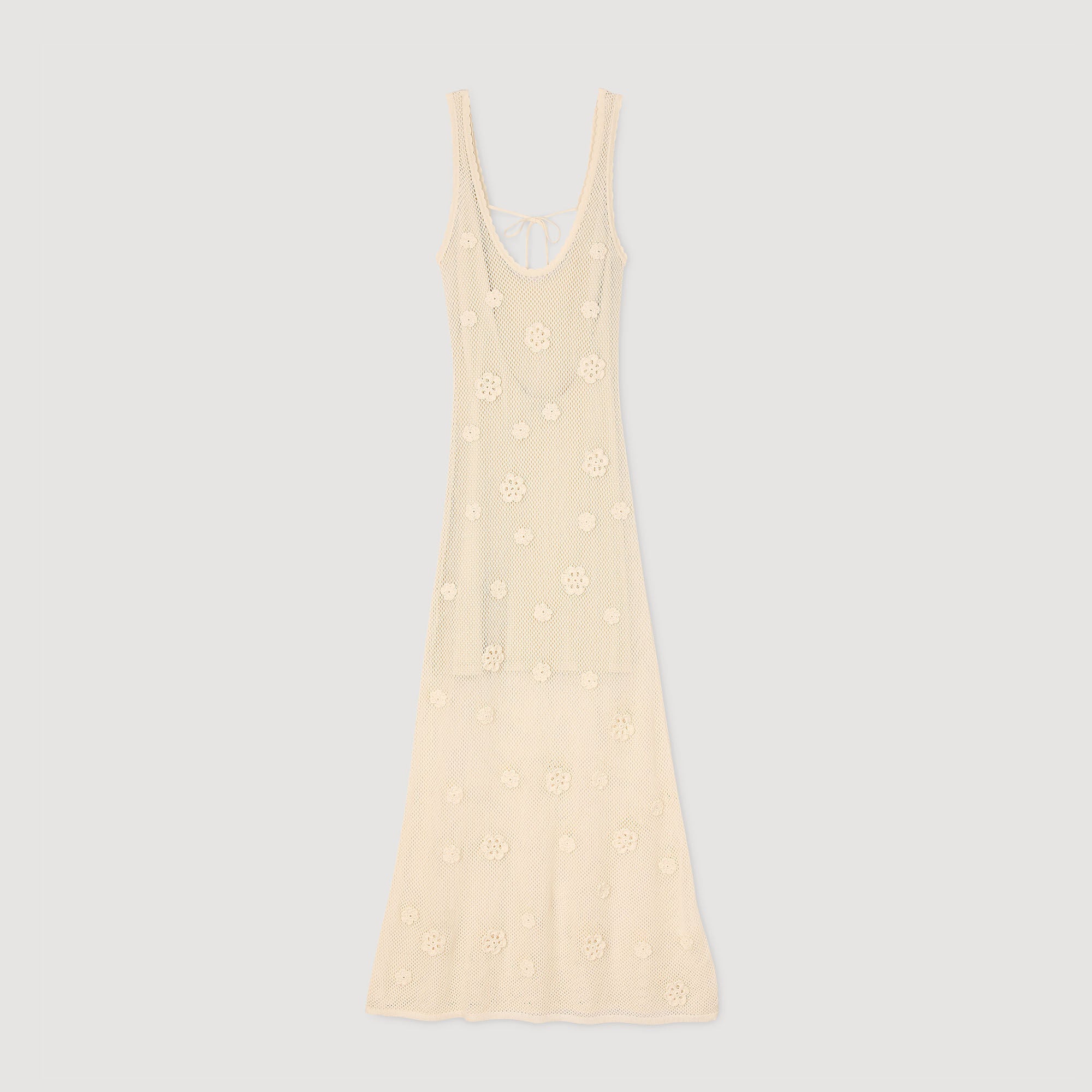 Sandro / Knit maxi dress Ecru