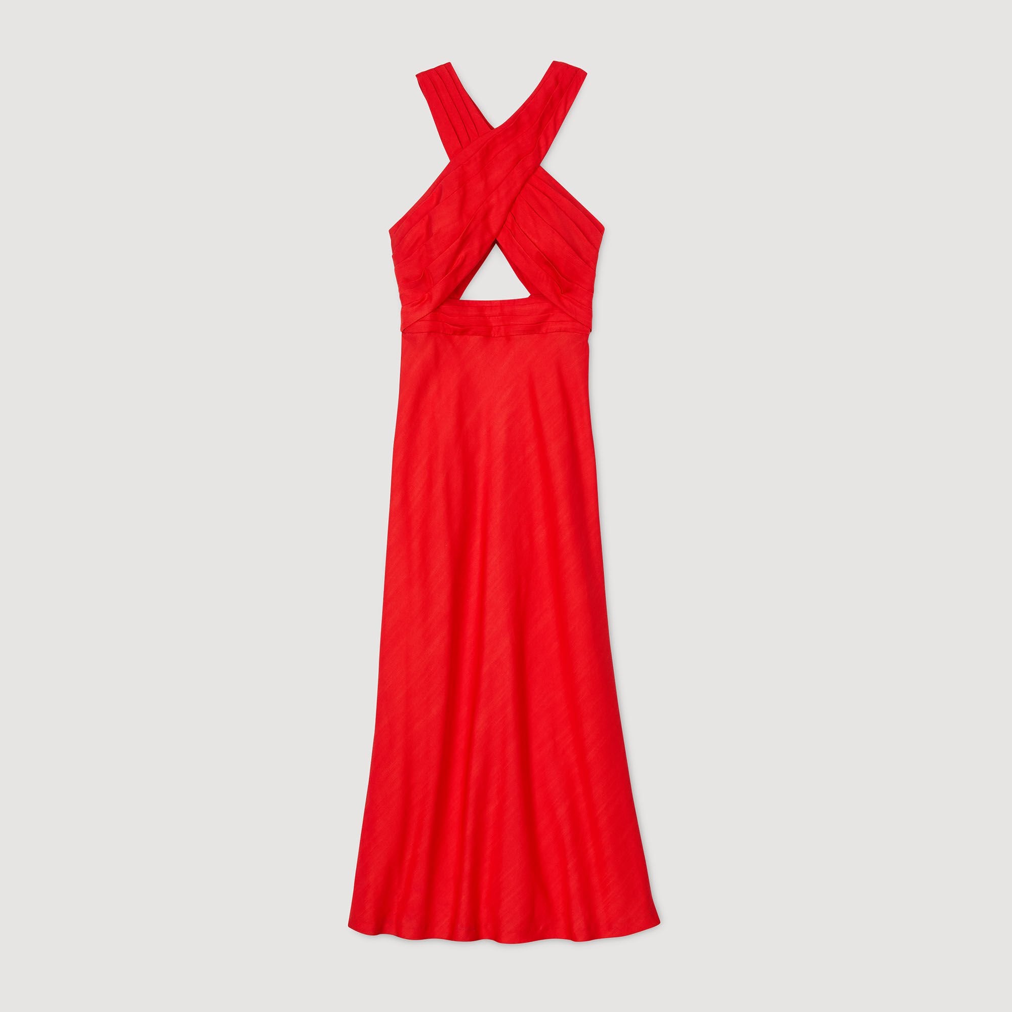 Sandro / Maxi wraparound dress Red