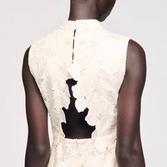 Sandro / Mini guipure dress Ecru