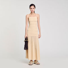 Sandro / Knit maxi dress Vanilla