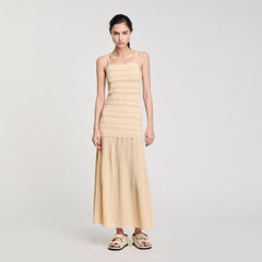 Sandro / Knit maxi dress Vanilla