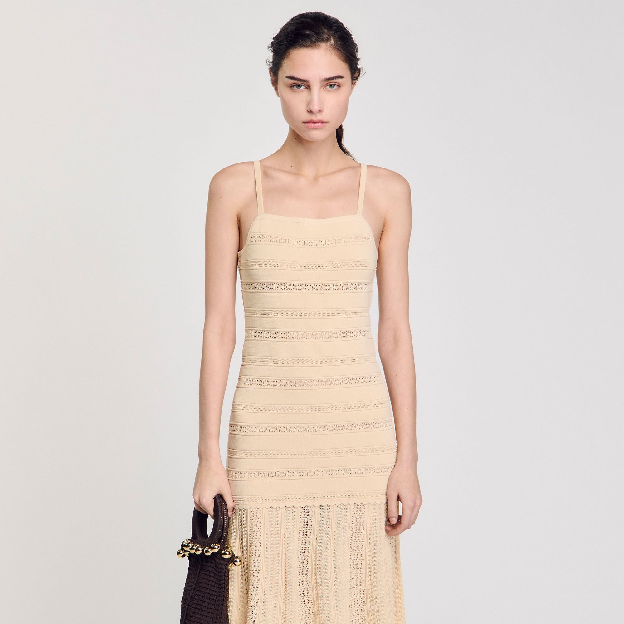 Sandro / Knit maxi dress Vanilla