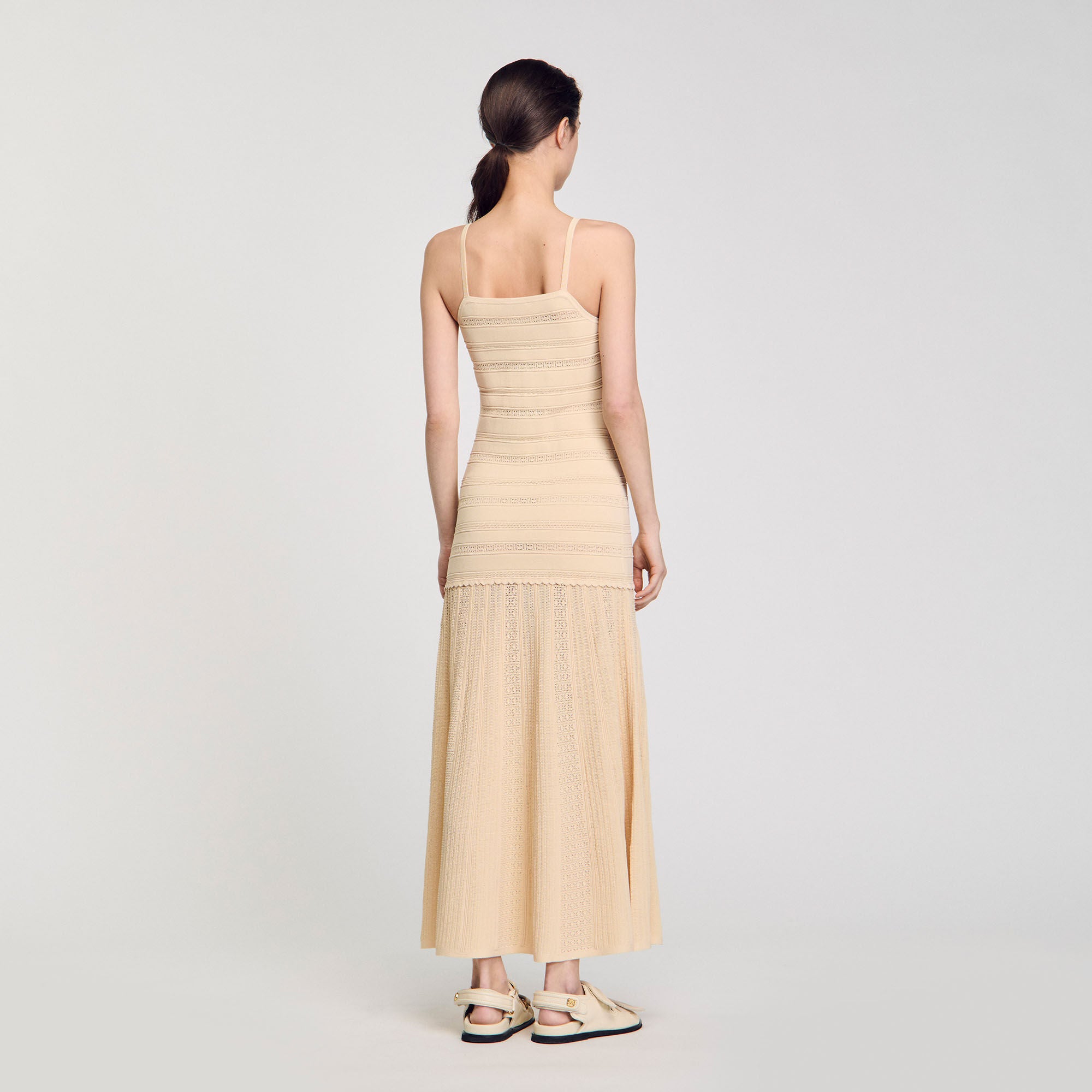 Sandro / Knit maxi dress Vanilla