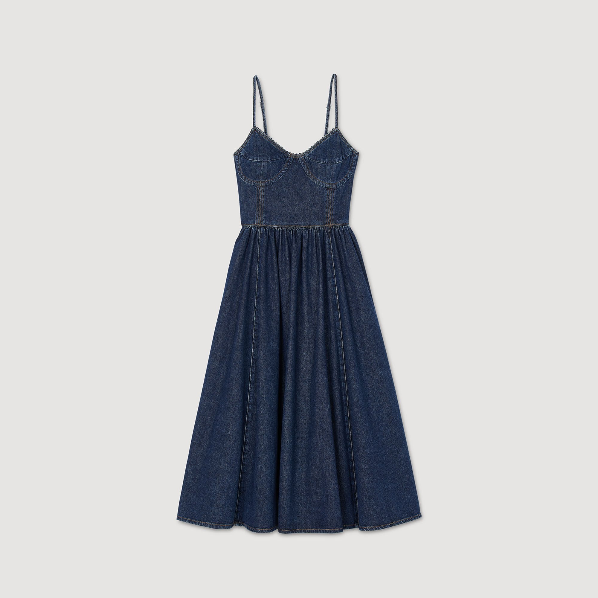 Sandro / Midi denim dress Blue Jean