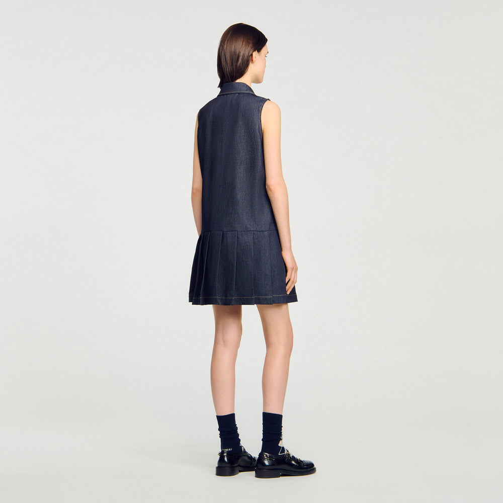 Sandro / Mini denim dress Deep Blue