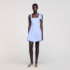 Sandro / Mini striped dress Blu / White