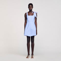 Sandro / Mini striped dress Blu / White