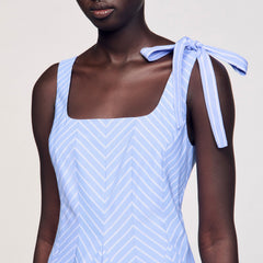 Sandro / Mini striped dress Blu / White