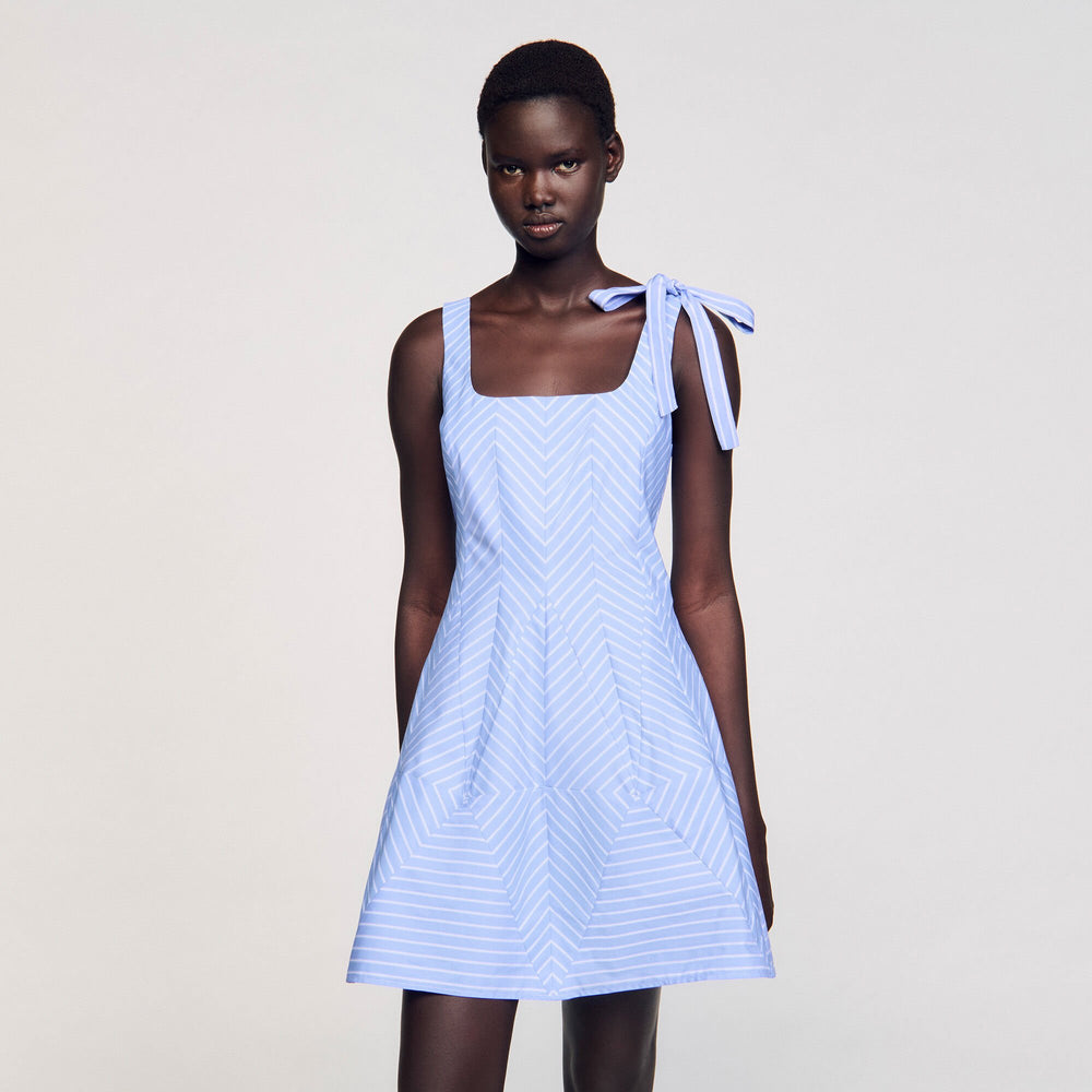 Sandro / Mini striped dress Blu / White