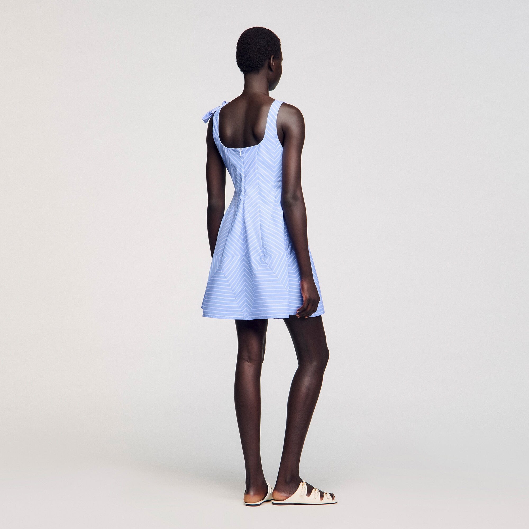 Sandro / Mini striped dress Blu / White