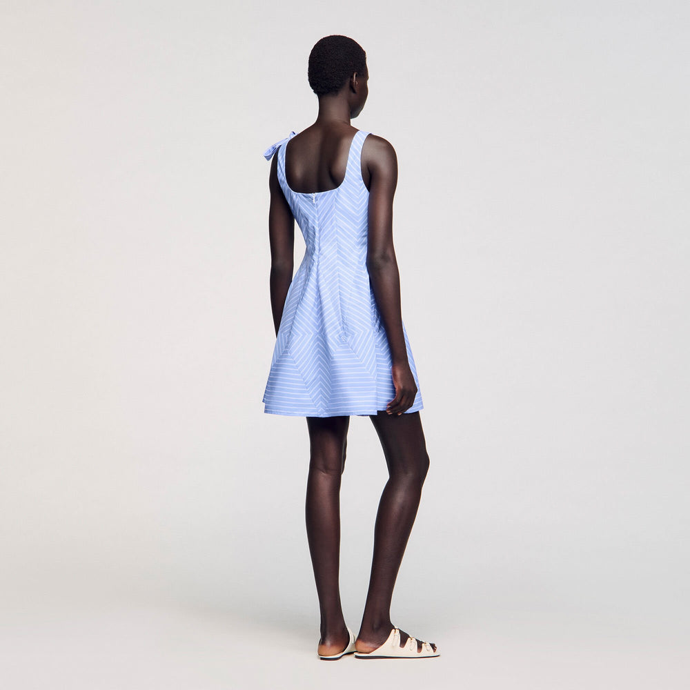 Sandro / Mini striped dress Blu / White