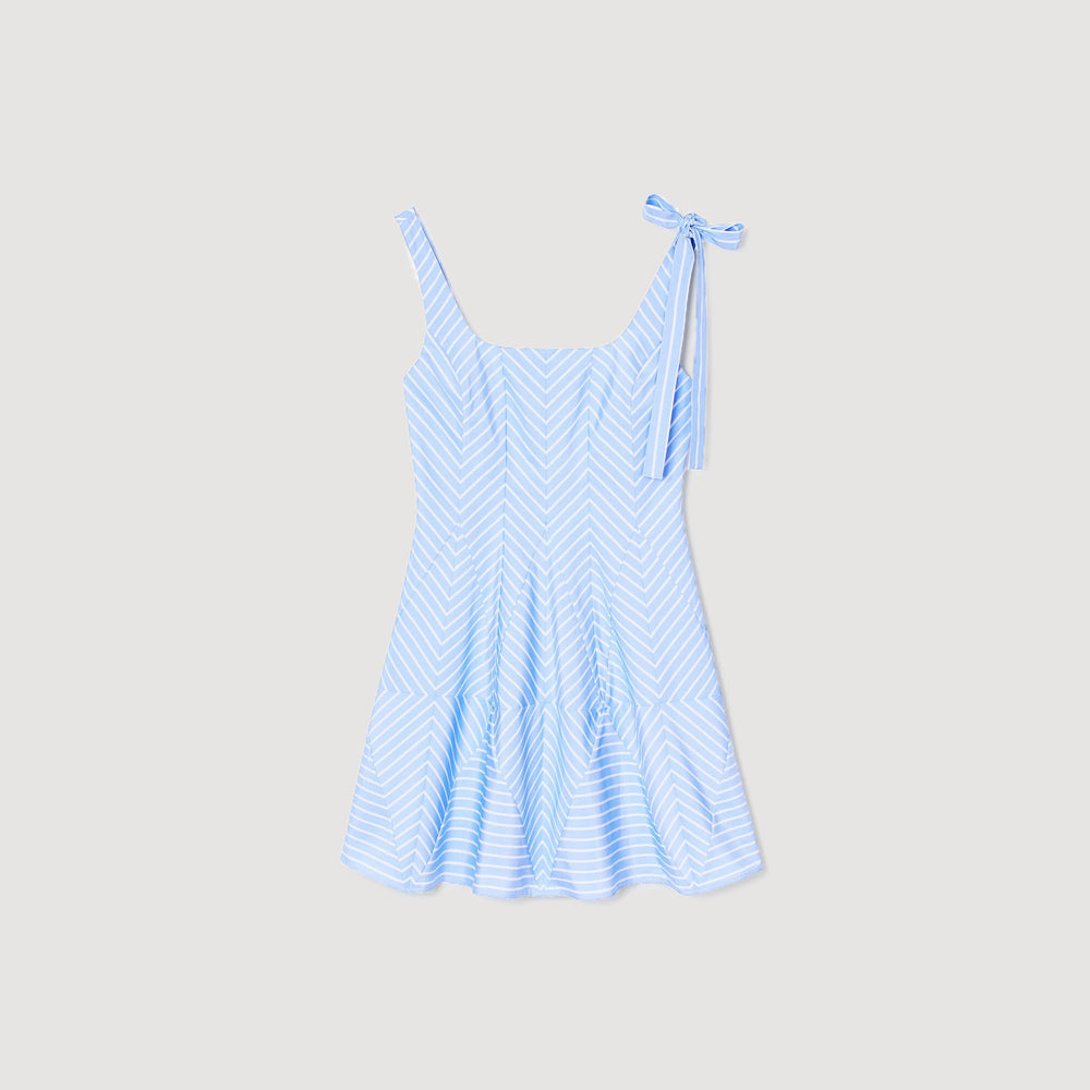 Sandro / Mini striped dress Blu / White