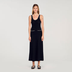Sandro / Beaded dress Black