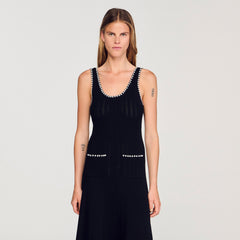 Sandro / Beaded dress Black