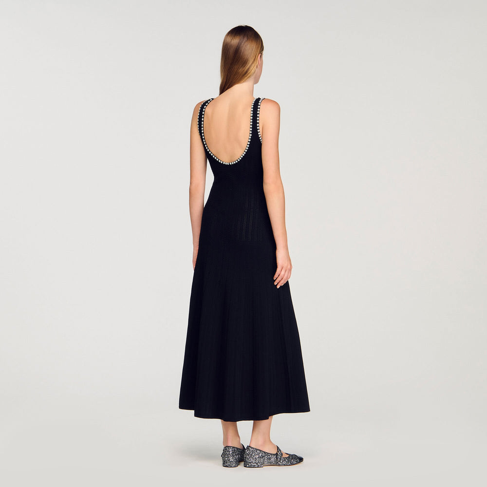 Sandro / Beaded dress Black