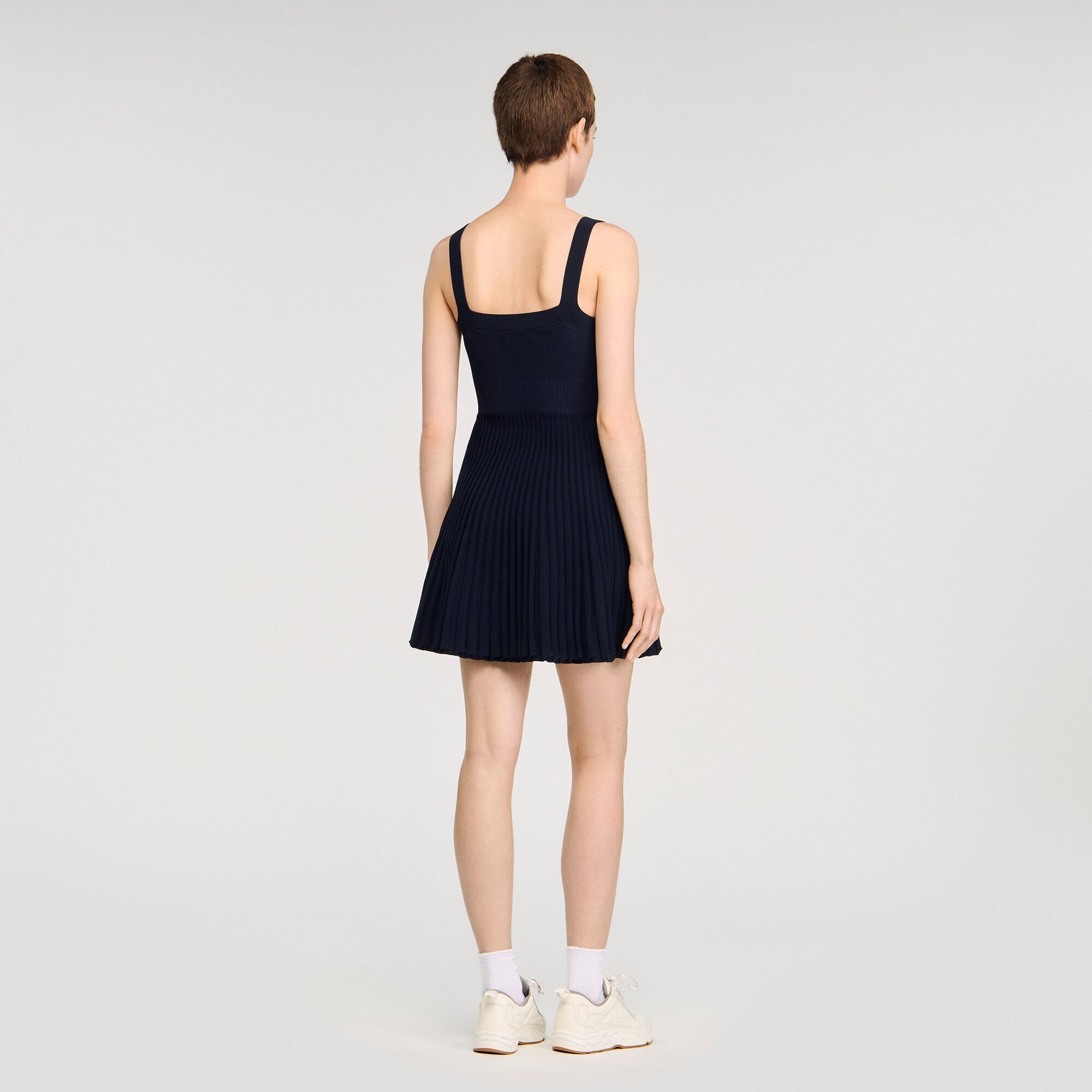 Sandro / Mini knit dress Navy Blue