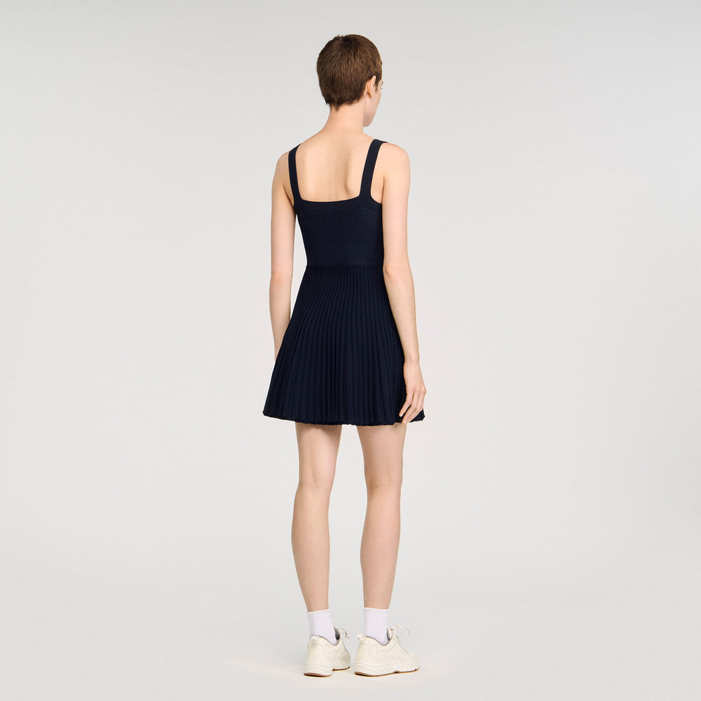 Sandro / Mini knit dress Navy Blue
