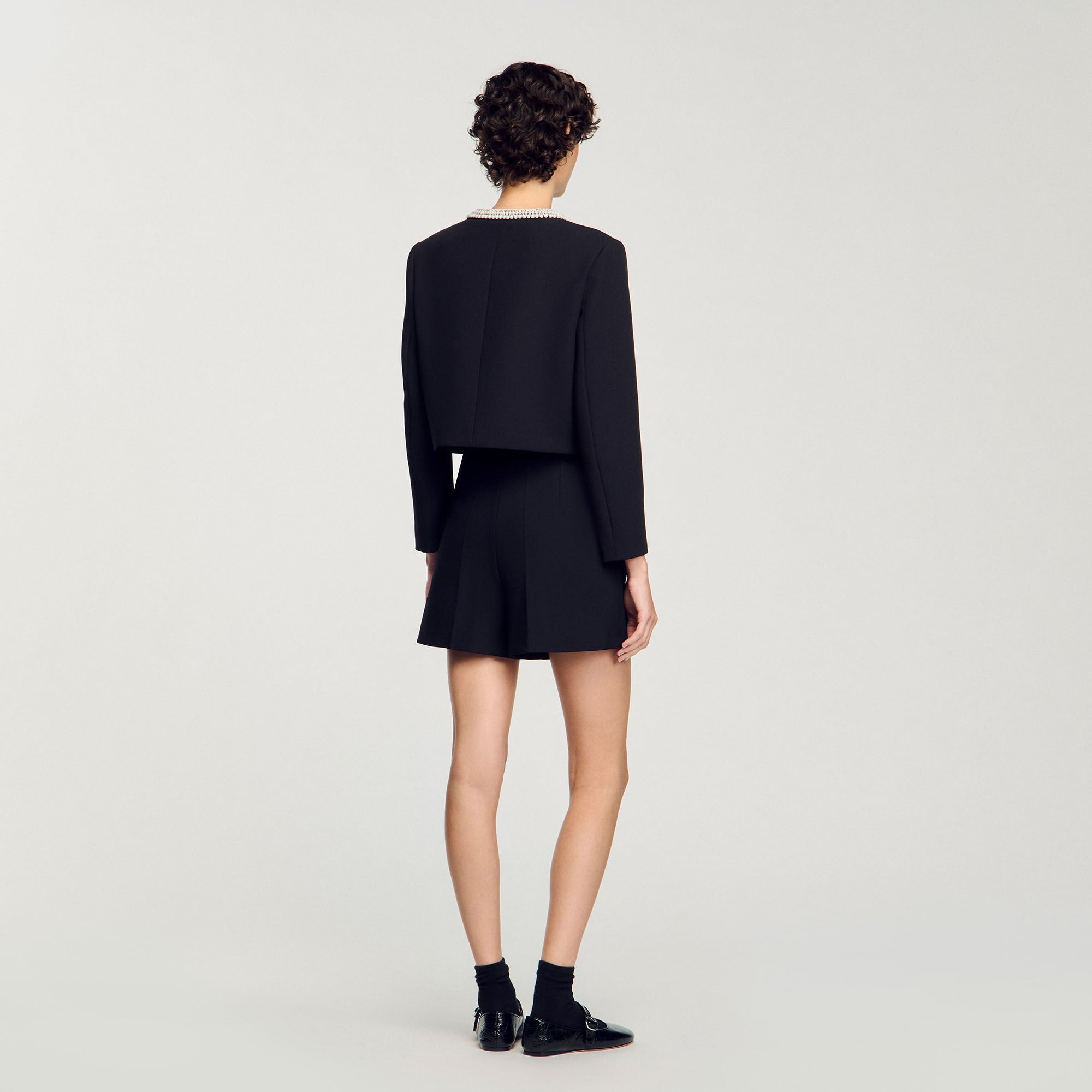 Sandro / High-waisted shorts Black