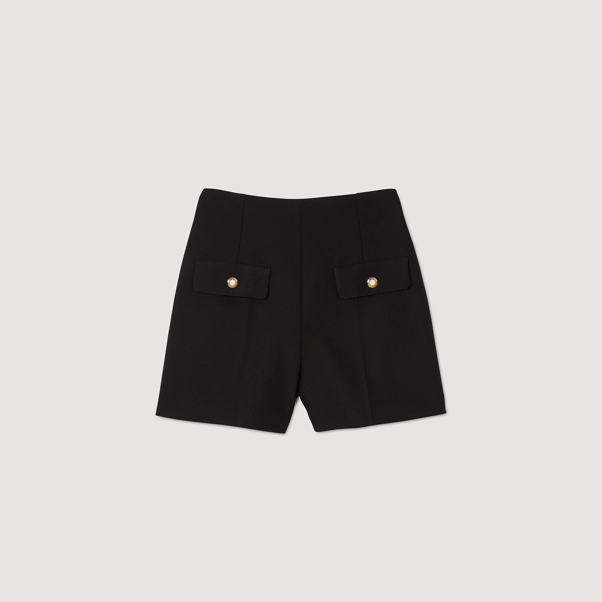 Sandro / High-waisted shorts Black