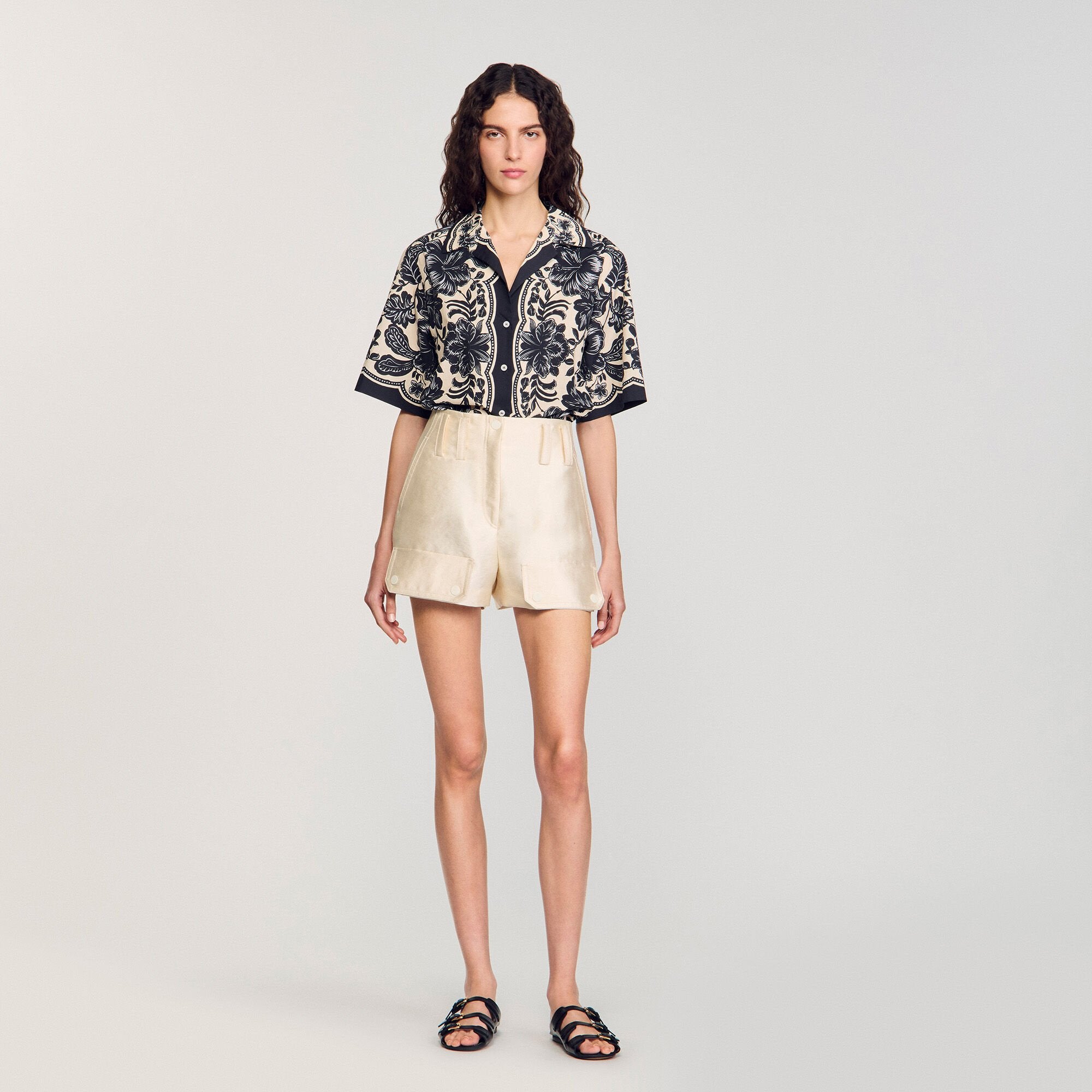 Sandro / Cargo shorts Ecru