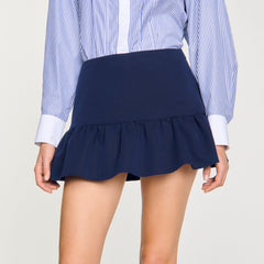 Sandro / Flounced shorts Navy Blue