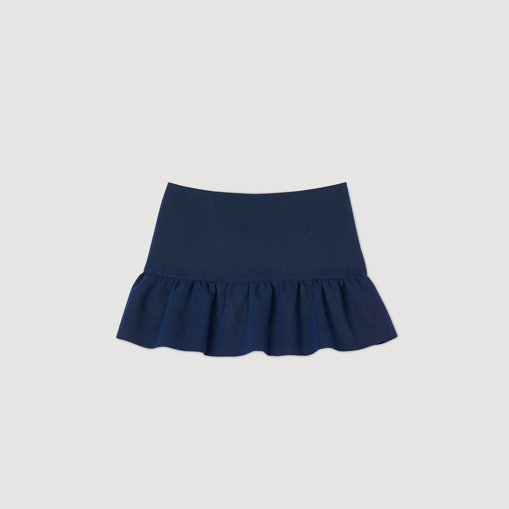 Sandro / Flounced shorts Navy Blue