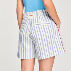 Sandro / Striped shorts Blue / Ecru