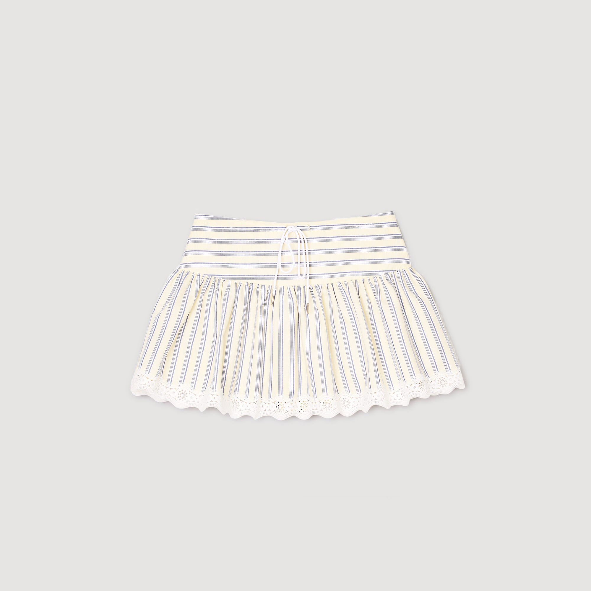 Sandro / Striped skort Ecru / Jean