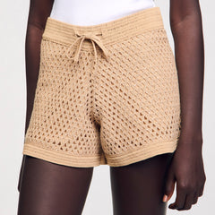Sandro / Strass shorts Sand