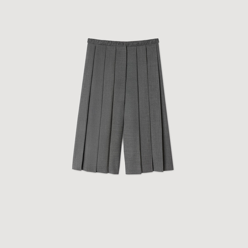 Sandro / Pleated long shorts Grey