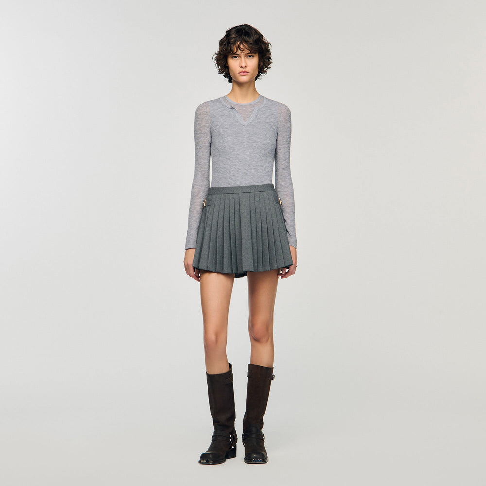 Sandro / Pleated skort Grey