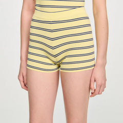 Sandro / Striped knit shorts Light Yellow