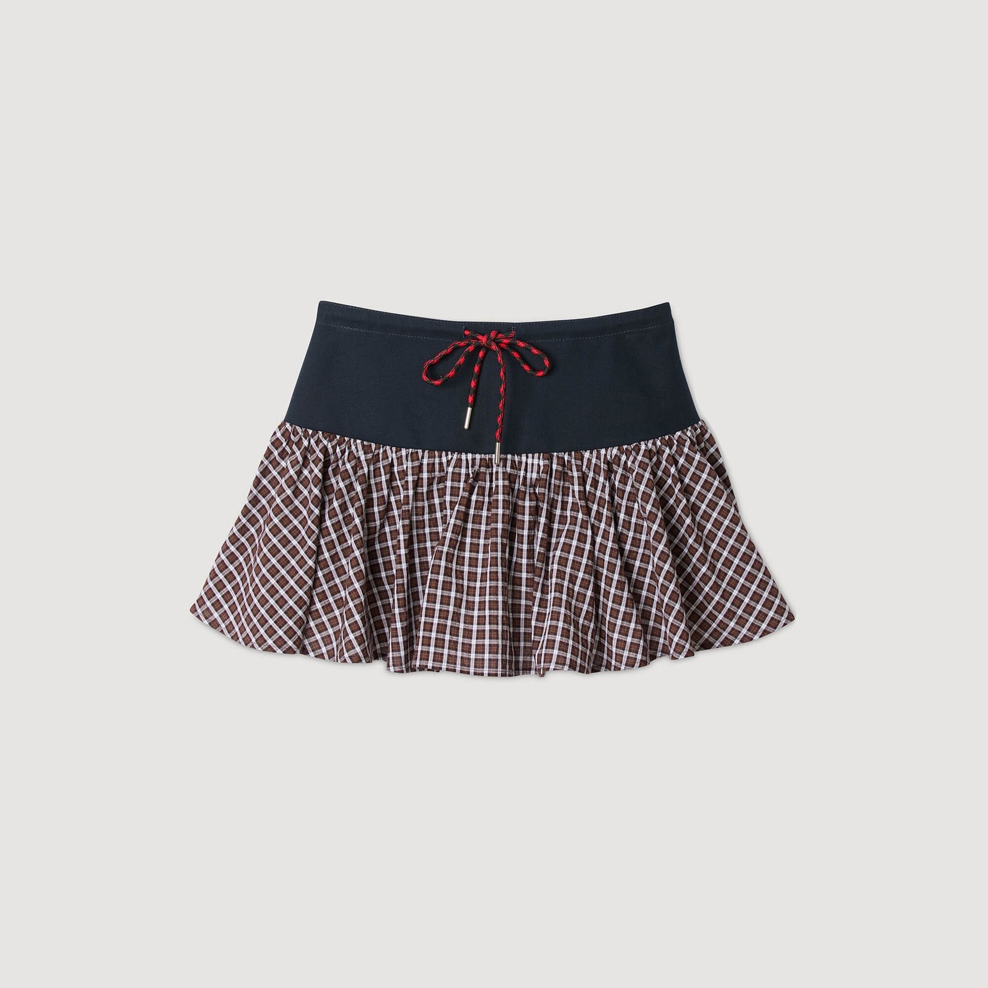 Sandro / Checked skort Brown
