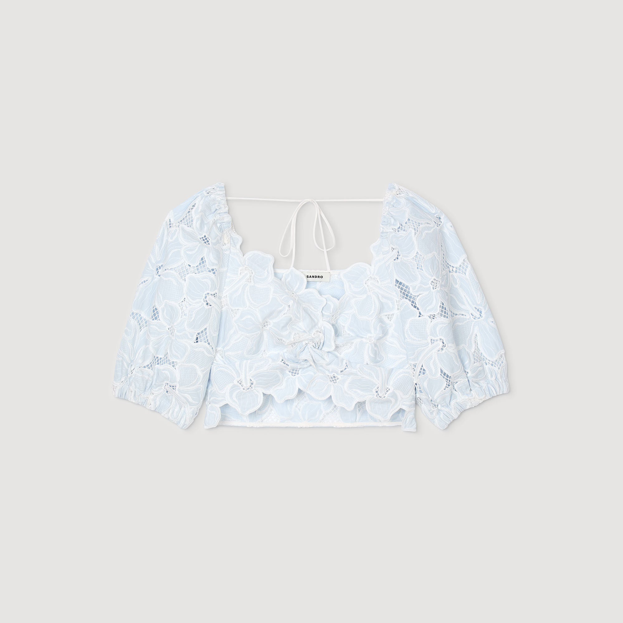 Sandro / Guipure lace top Sky Blue