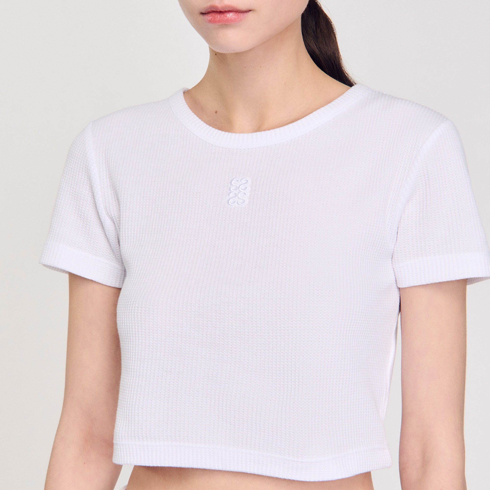 Sandro / Cropped T-shirt White
