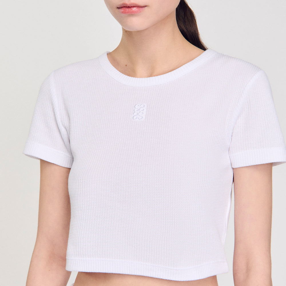 Sandro / Cropped T-shirt White