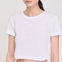 Sandro / Cropped T-shirt White