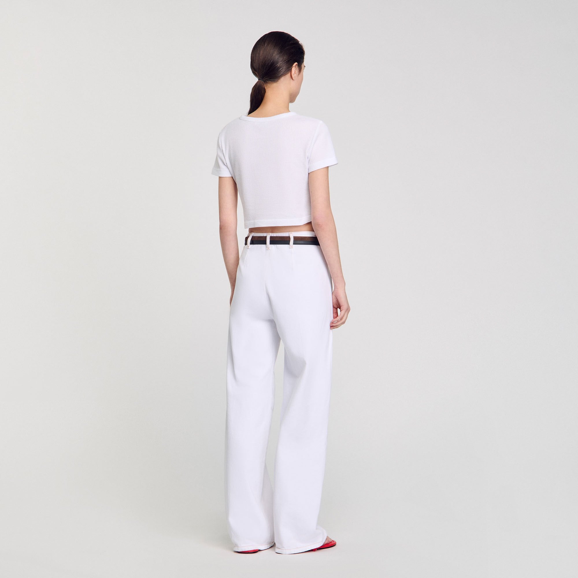 Sandro / Cropped T-shirt White