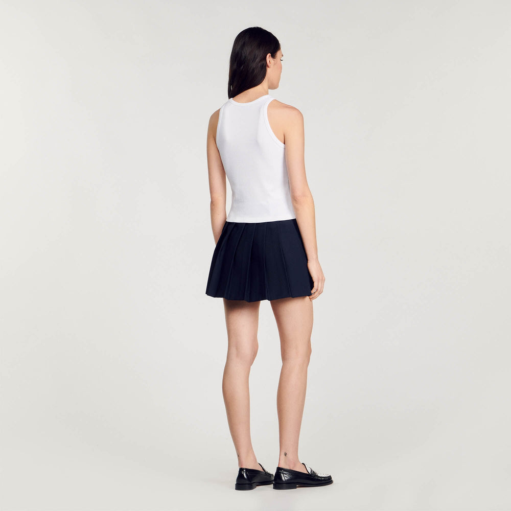 Sandro / Embroidered vest top White