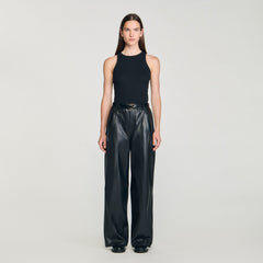 Sandro / Embroidered vest top Black