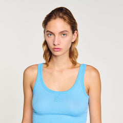 Sandro / Ribbed vest top Blue