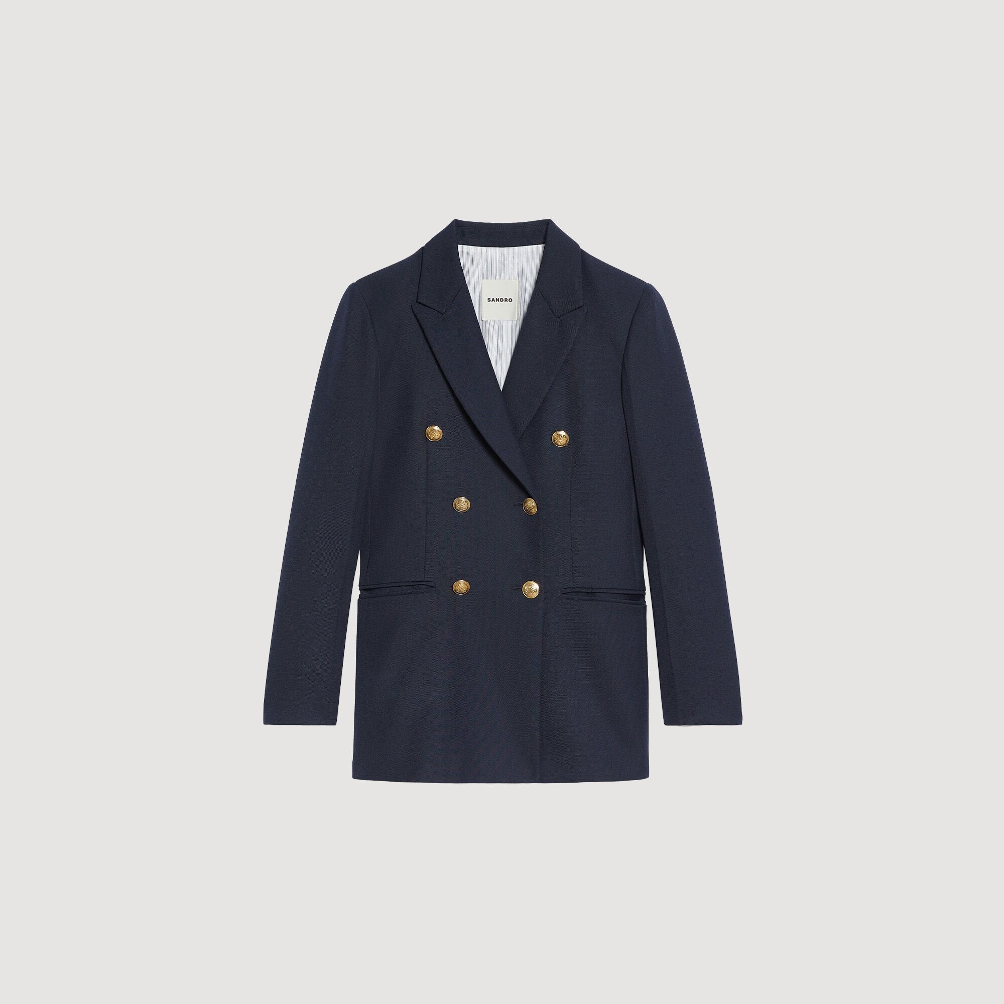 Sandro / Double-breasted suit jacket Navy Blue