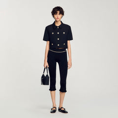 Sandro / Short-sleeved jacket Black