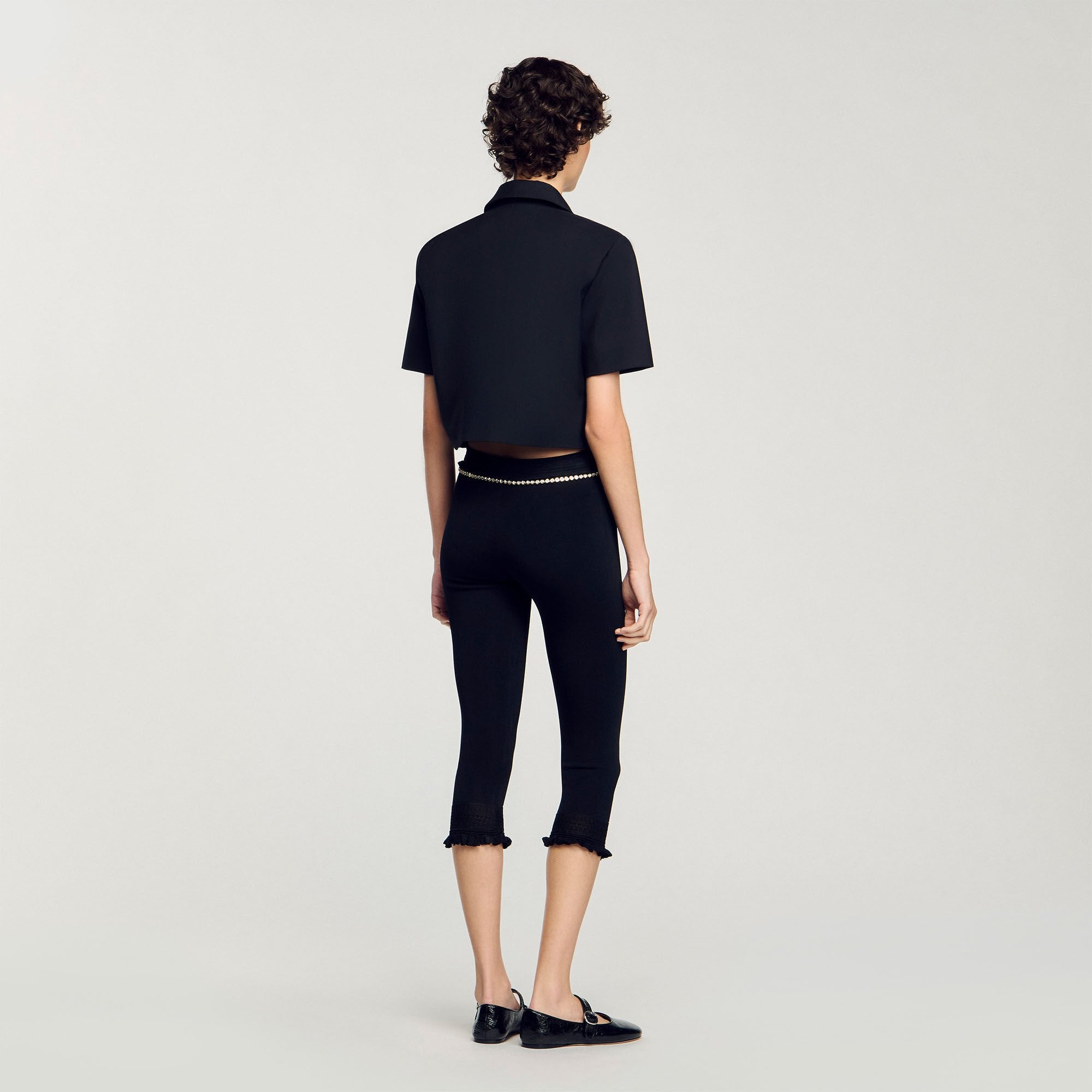Sandro / Short-sleeved jacket Black